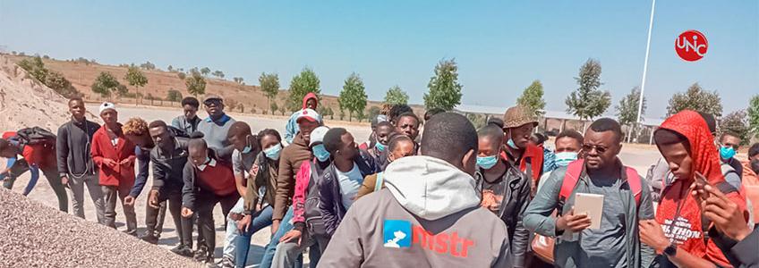 Estudantes da Faculdade de Engenharia visitam o campo de acção da MSTR