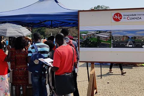 A Universidade Internacional do Cuanza, participa da feira de exposição do agro-negócio na cidade do Cuito